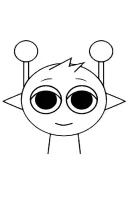 Incredibox Sprunki kleurplaat 25
